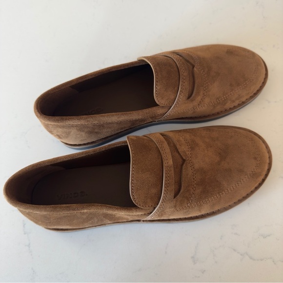 Vince Archie suede Loafers in elmwood New Size: 6 - Picture 2 of 4